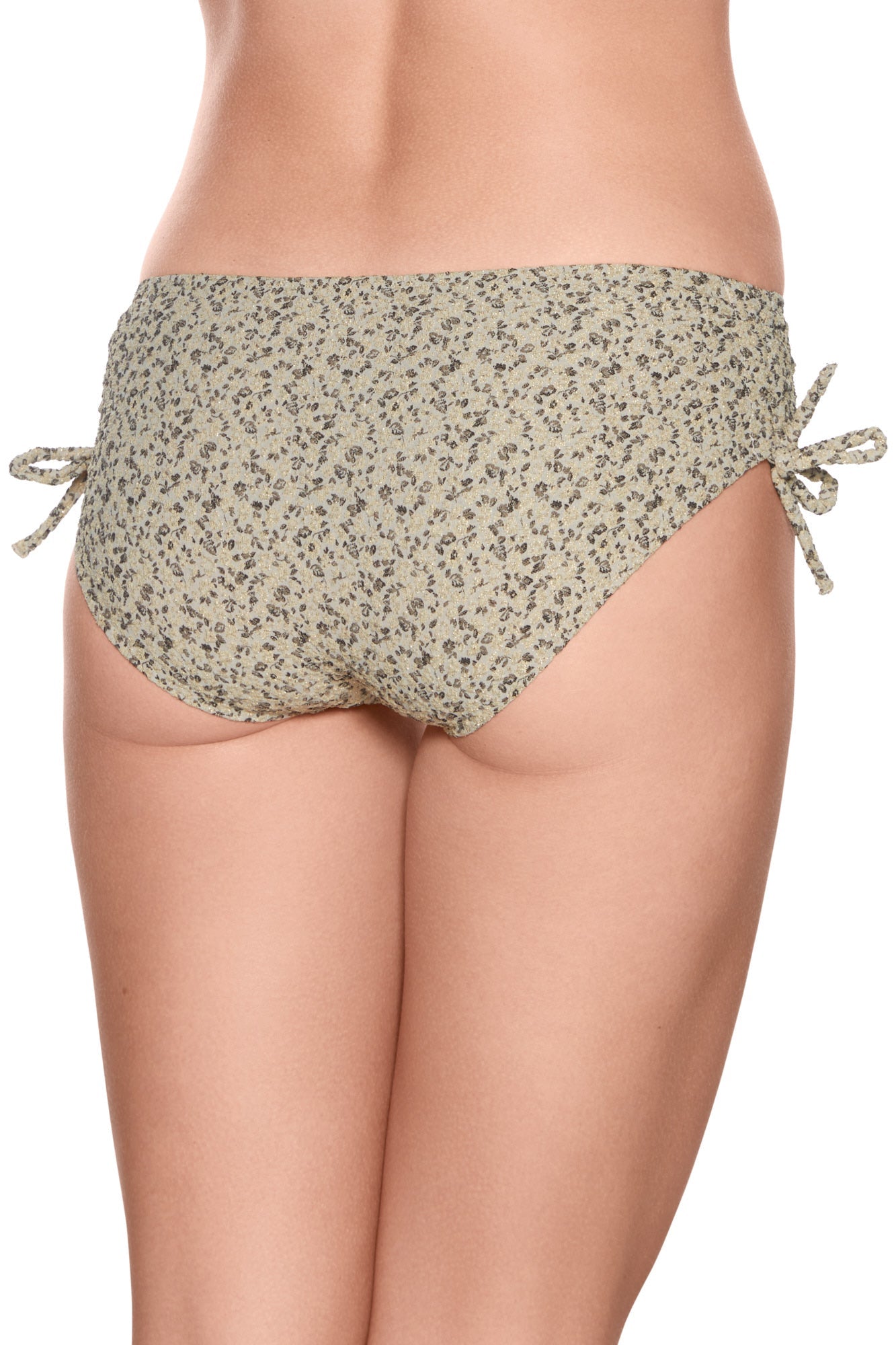 Gold Flower bikini tanga