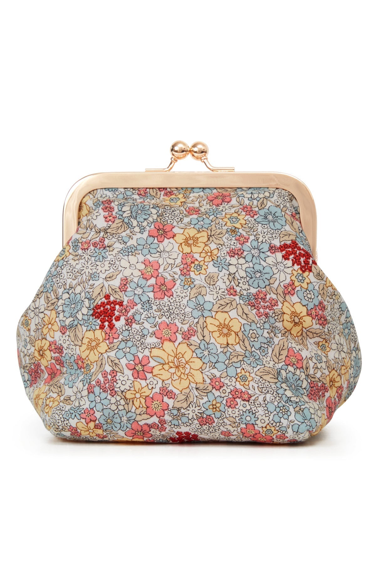 Liberty kosmetikpung - Hvid/Koral