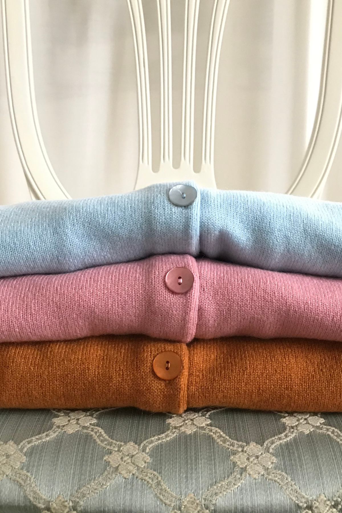 Miss Tender love cashmere cardigan - Viola Sky