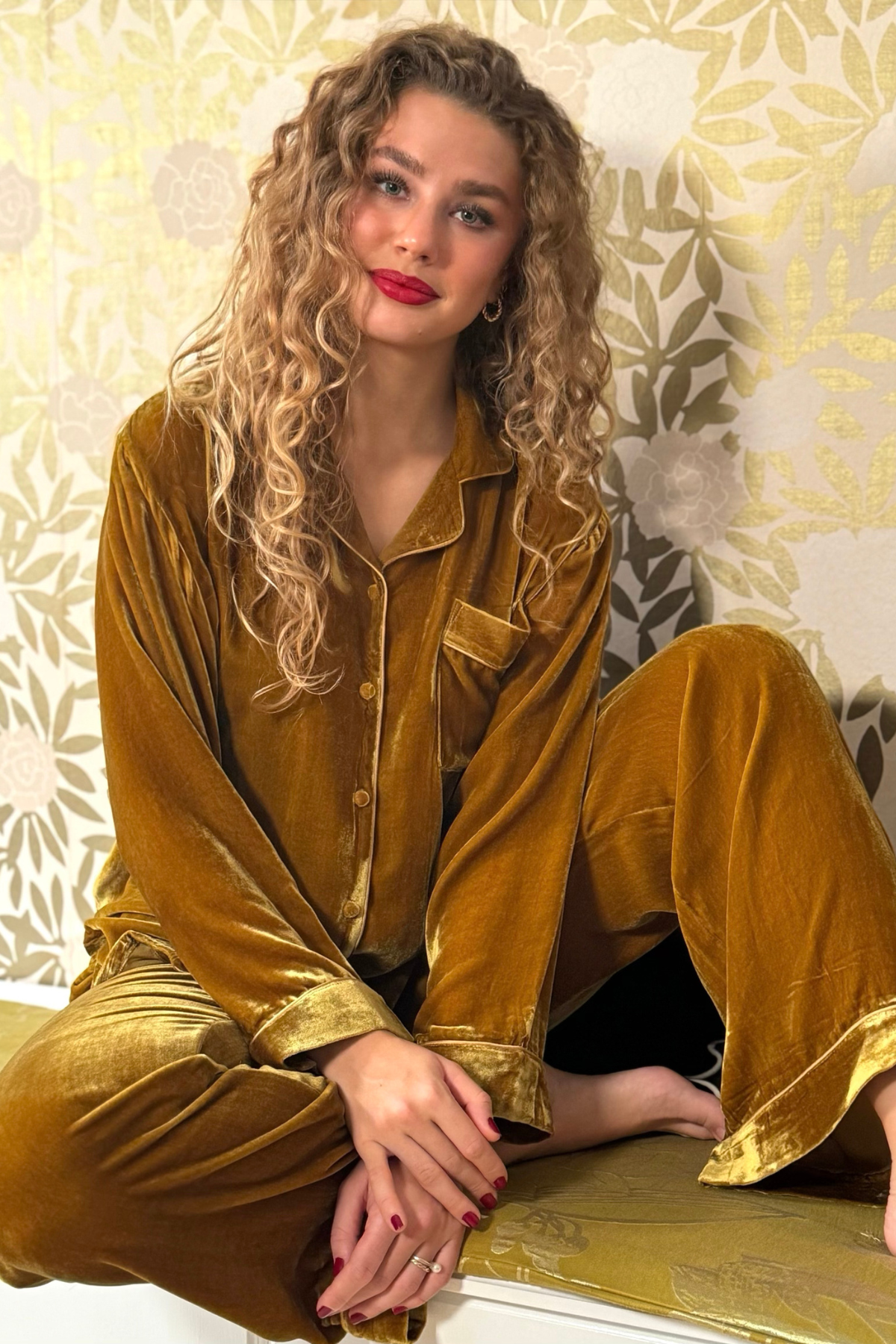 Gretta silk velor pajamas