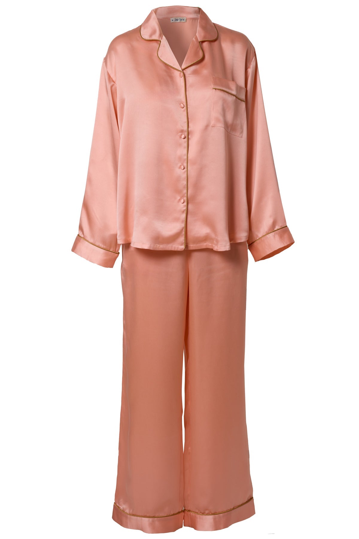 Blush silke pyjamas L