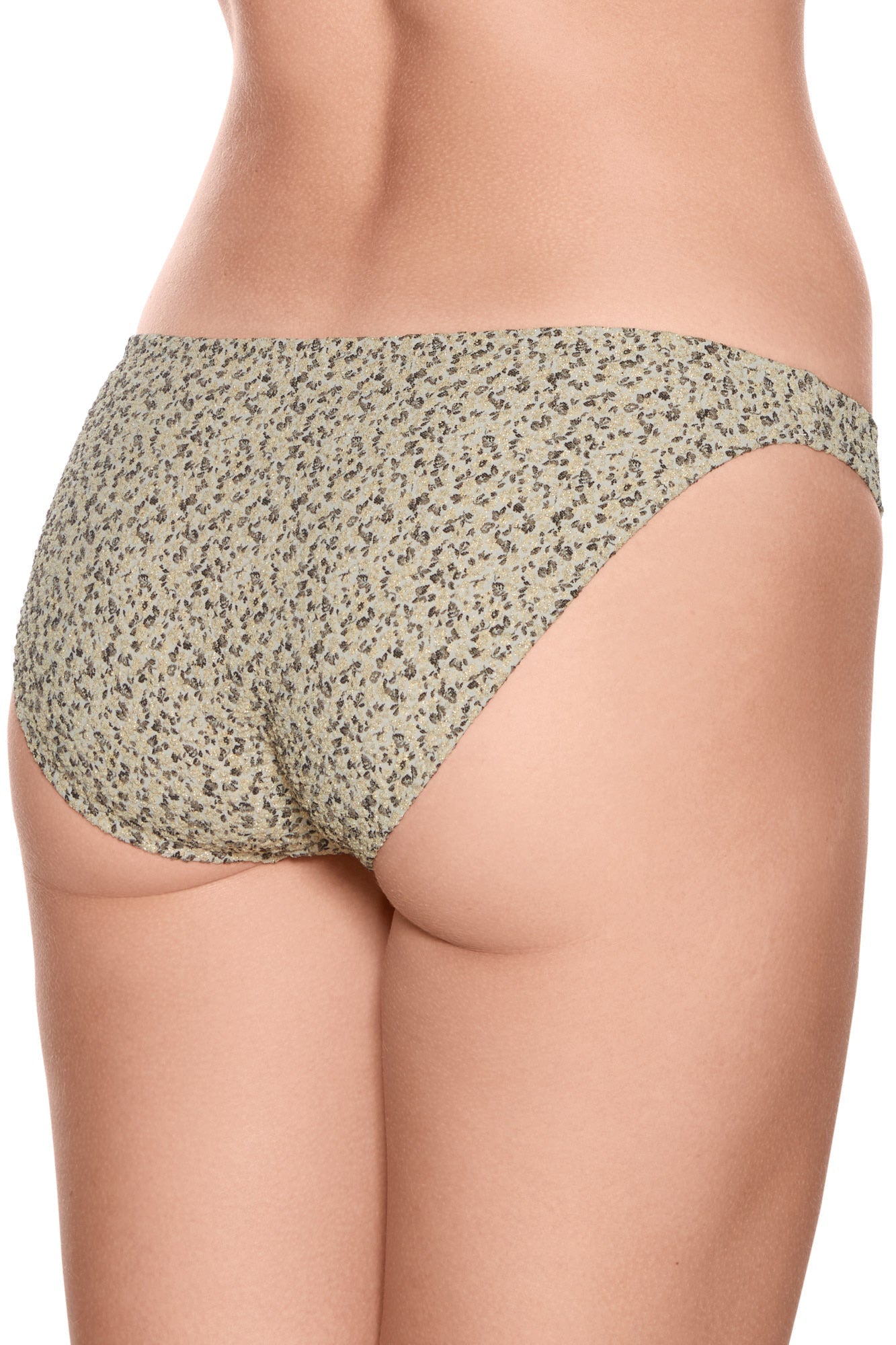 Gold Flower bikini brazilian trusse