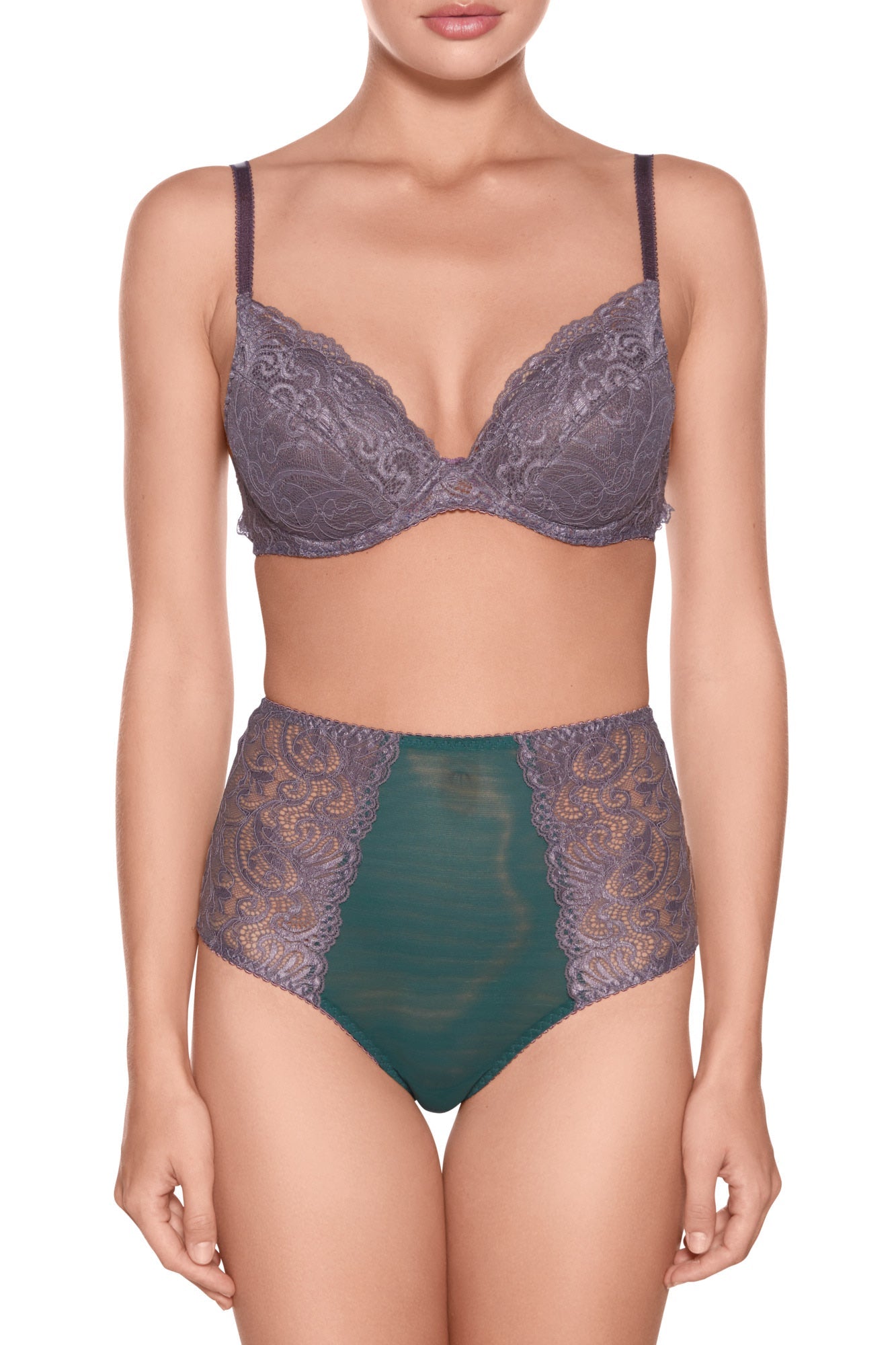 Miss Poppy push-up bh - Viola Sky